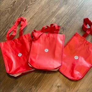 Lululemon Reusable Small Tote Bags (3 pack)